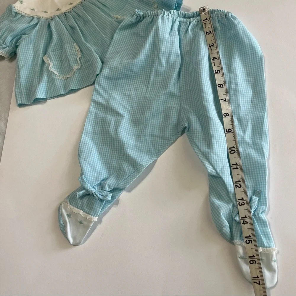 Vintage Baby Blue 2 Piece Top & Pants